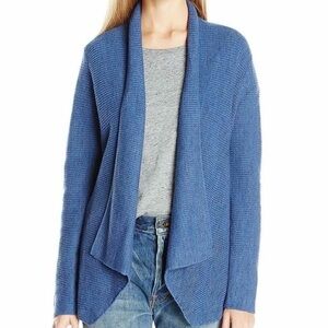 NIC+ZOE Women's Blue Draped Cardigan